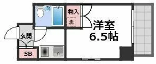 メゾン内久宝寺【6階】の間取り