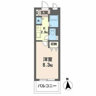 アビターレ六甲【0503号室】の間取り