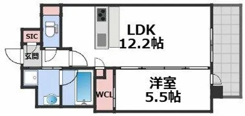 スプランディッド天王寺SOUTH (旧スプランディッド駒川中野駅前)【6階】の間取り