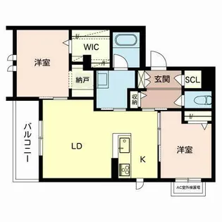 eclat【0203号室】の間取り