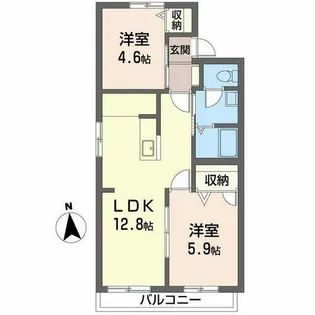 今川ハイツ【0202号室】の間取り