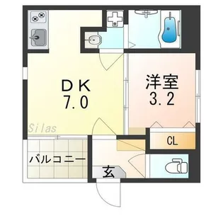 ルカセレーヌ【1階】の間取り