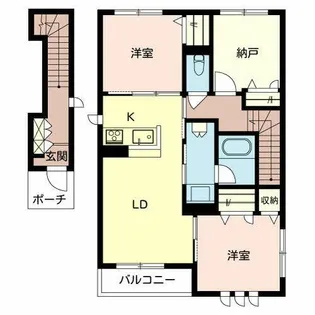 ジュネス穂積【0202号室】の間取り