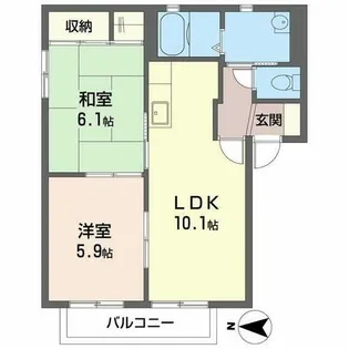 ShaMaison宗(シャーメゾン宗)【0201号室】の間取り