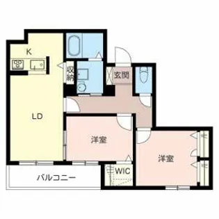 シャーメゾン山本【0305号室】の間取り