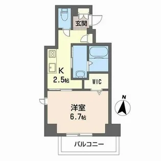 YAMATE435【0706号室】の間取り