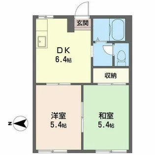 レジデンス桜ヶ丘【0202号室】の間取り