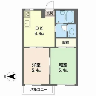 レジデンス桜ヶ丘【0202号室】の間取り