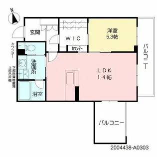 Via Salakuraza【3階】の間取り