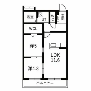 フロイデ【103号室】の間取り