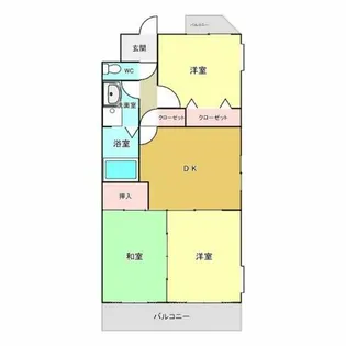 グレースメゾン名海3【4C号室】の間取り