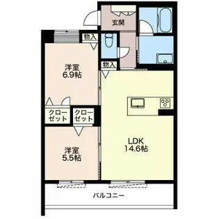 ベレッツァ本郷【0305号室】の間取り