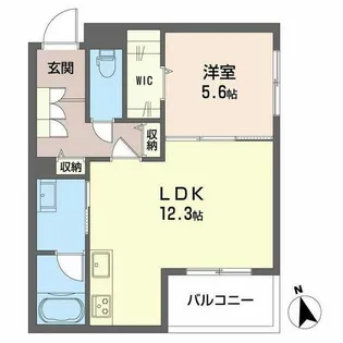 NGE金山プルミエ【0102号室】の間取り