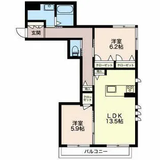 杜のKOBAKO【0201号室】の間取り