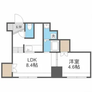 フロントコート南平岸【6階】の間取り