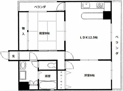 プロスピリティ四天王寺【3階】の間取り