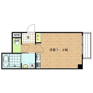 グランパシフィック天王寺南【2階】の間取り