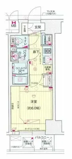 ララプレイス阿波座駅前フェリオ【5階】の間取り