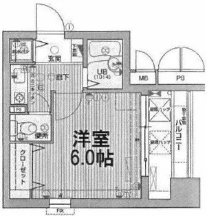 プレサンス西心斎橋【10階】の間取り