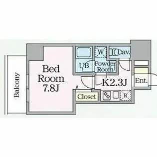 E-city大須【8階】の間取り