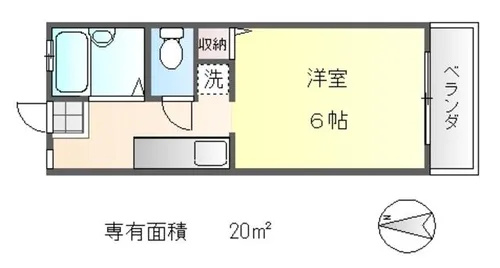 コーポキタノ【2階】の間取り