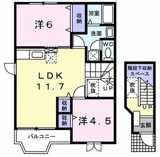 メゾン・ベル【2階】の間取り