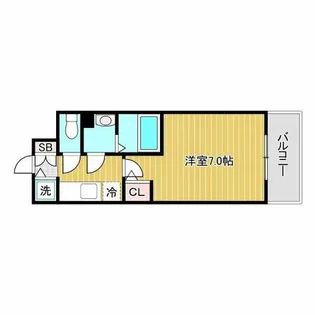 エスリードレジデンス大阪難波【10階】の間取り