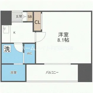 プレサンス大阪城公園ファーストシート【6階】の間取り