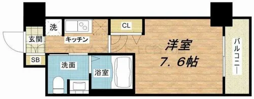 エスリード森ノ宮駅前【5階】の間取り