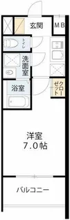 エスリードレジデンス大阪福島サウスフラッツ【9階】の間取り