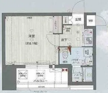 プレサンス大阪城公園ファーストシート【8階】の間取り