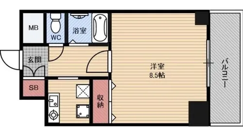 アーバネックス野田【5階】の間取り