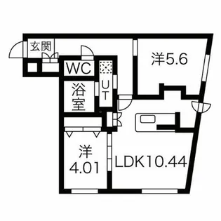RESIDENCE SHINMEI MARUYAMA【4階】の間取り