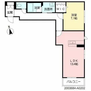 アンセルモ祇園【A0202号室】の間取り