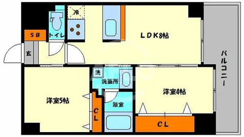 アーデンタワー本町イースト【3階】の間取り