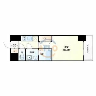 プレサンス新大阪ザ・デイズ【7階】の間取り