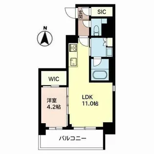 レフィシアコート武庫之荘【0401号室】の間取り