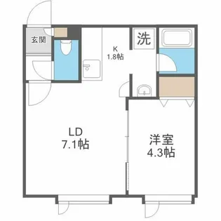 グランシティ本町【3階】の間取り