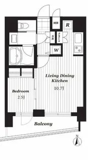 ダイナシティ上本町【3階】の間取り