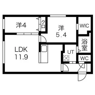 北海道札幌市西区琴似四条7丁目【マンション】の間取り