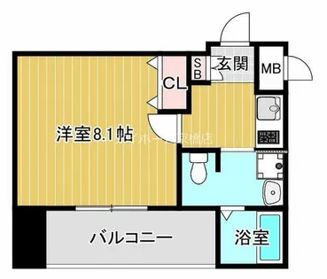 プレサンス大阪城公園ファーストシート【5階】の間取り