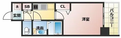 Alivis福島海老江(旧フォーリアライズ福島ルノン)【6階】の間取り