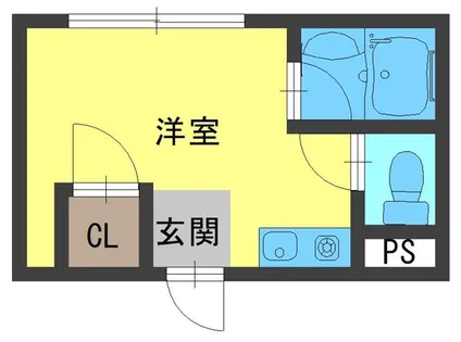 ビルシャナ豊秀2【2階】の間取り
