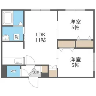 モントレゾール豊平公園【4階】の間取り