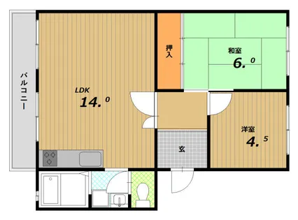 メゾン北鈴【5階】の間取り
