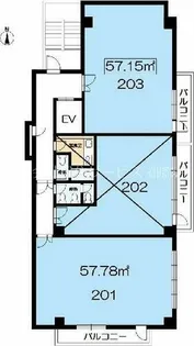 メビウスビル【2階】の間取り