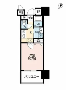 サヴォイテンジンスクワイヤー【9階】の間取り