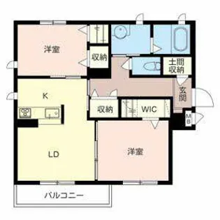 vinculum SK【0203号室】の間取り