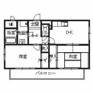 メゾン阿波座【0703号室】の間取り