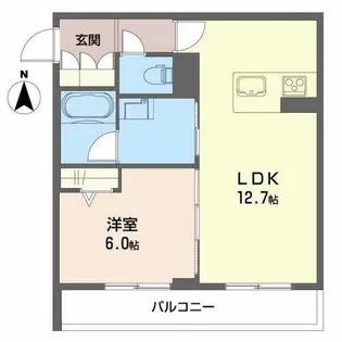クオレール【0303号室】の間取り